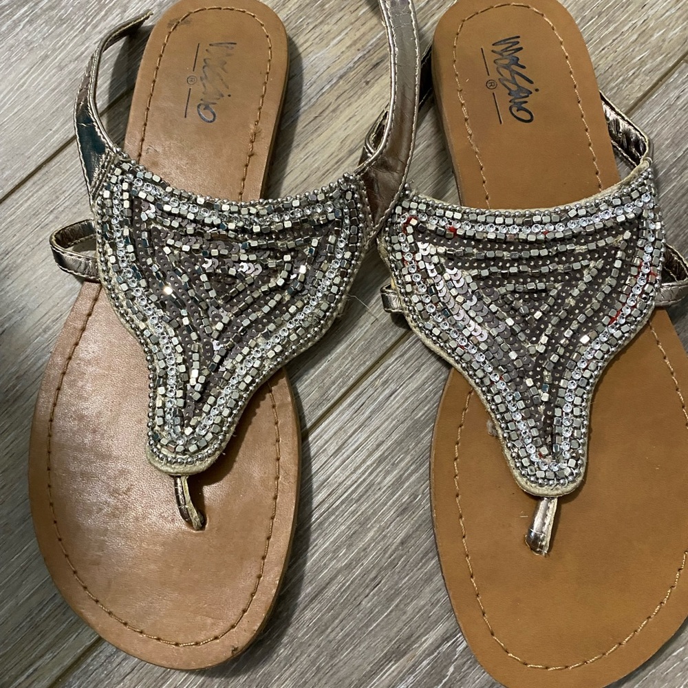 Sequins sandals